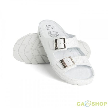 Batz Zorka white 36,37, 38, 39-es, 38,41-es gold  papucs