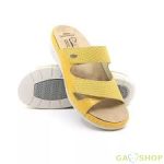 Batz papucs Sorrento mustard 37-es, white 39