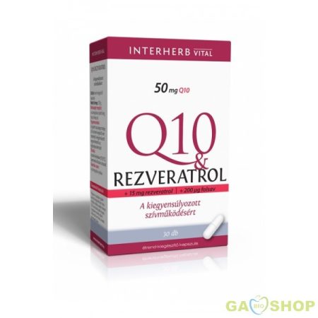 Interherb q10 rezveratrol kapszula